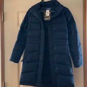 BNWT LL Bean hooded down coat